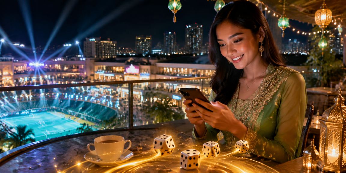 Permainan dadu sempena Hari Raya di Johor Bahru