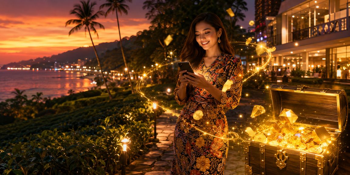 Bonus deposit dengan latar batik Pulau Pinang